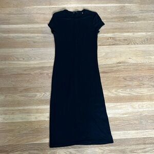 ATM Anthony Thomas Melillo double knit maxi Anthropologie bodycon dress, S